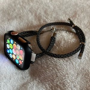 🍎 Band For Apple Iwatch Black with cover 38/40 mm